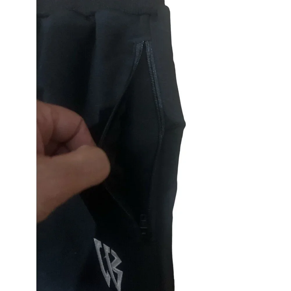 Zenwill Tapered Workout Running Pants Joggers Mens Size MEDIUM Black - Picture 3 of 7